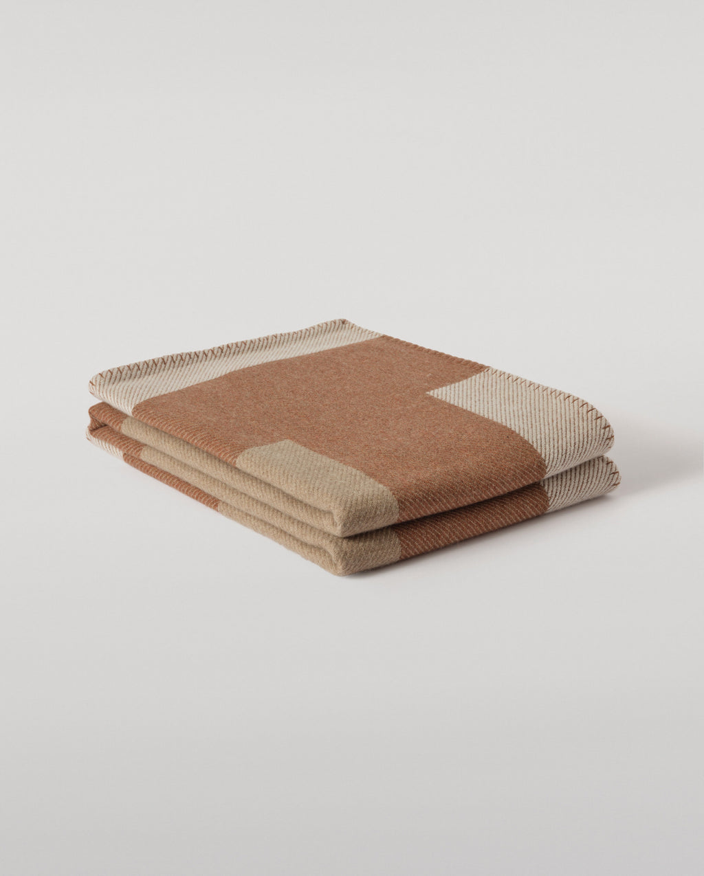 Brown Geometric Throw