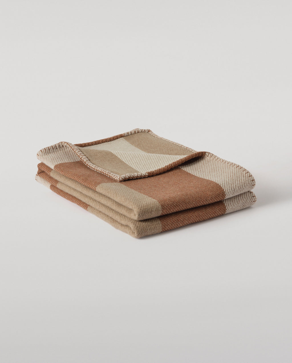 Brown Geometric Throw