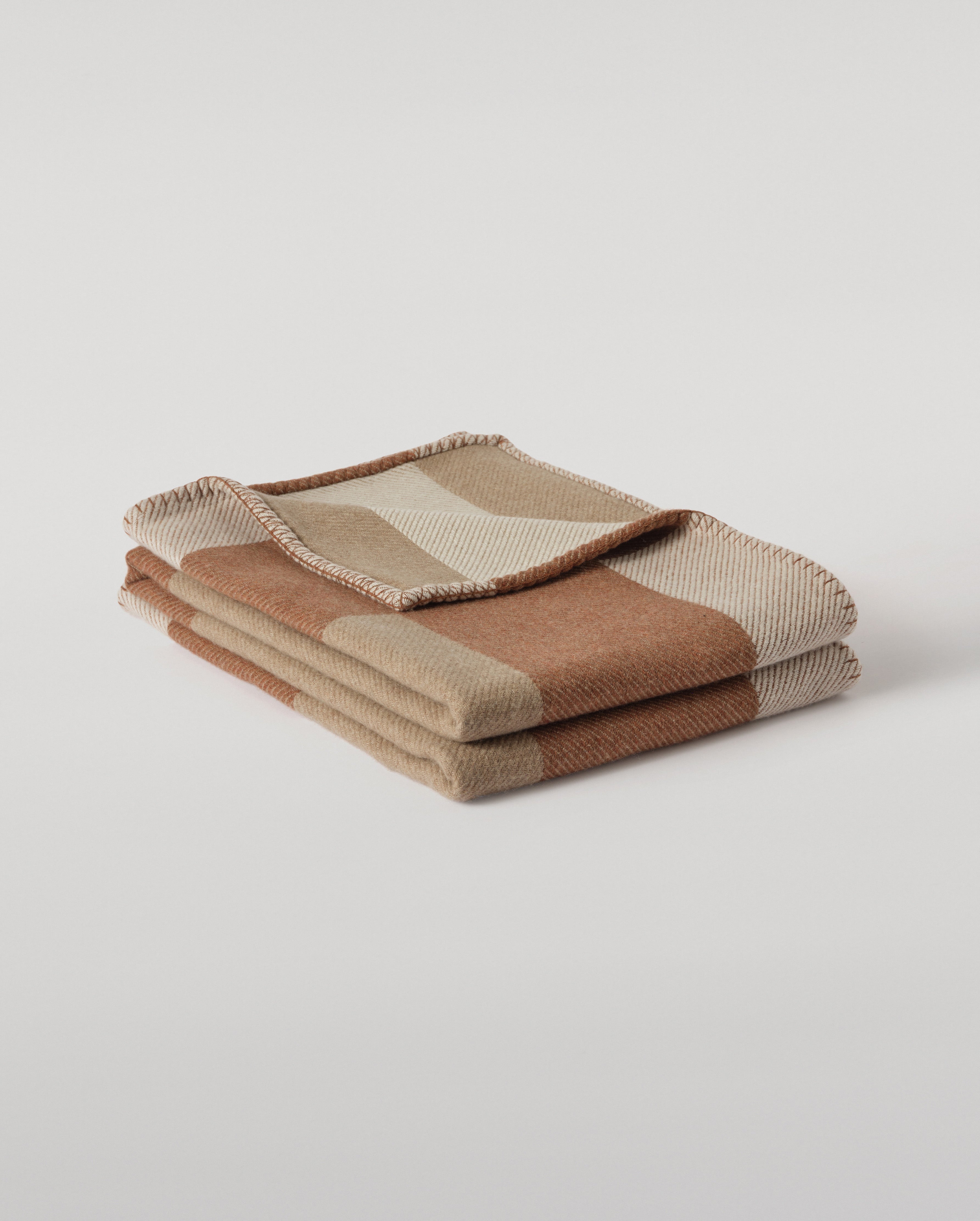 Brown Geometric Throw