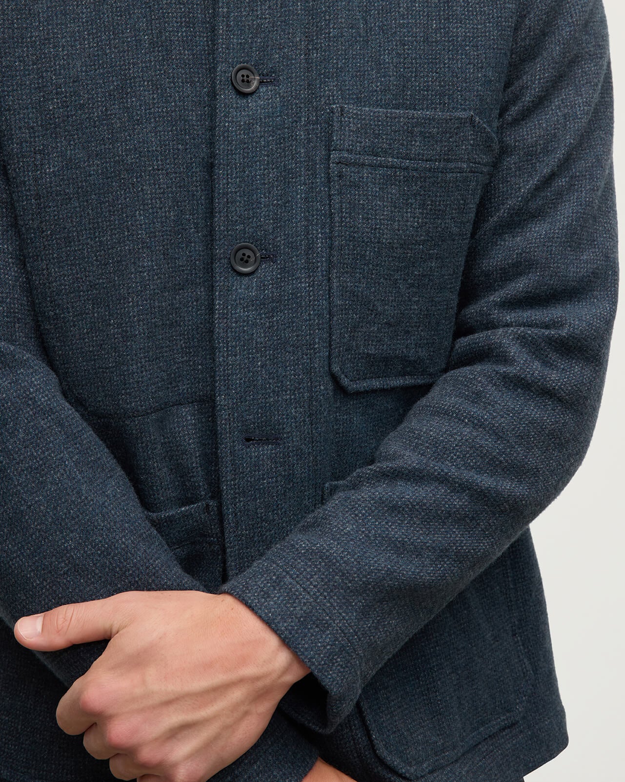 The Weavers Jacket | Navy Hairline