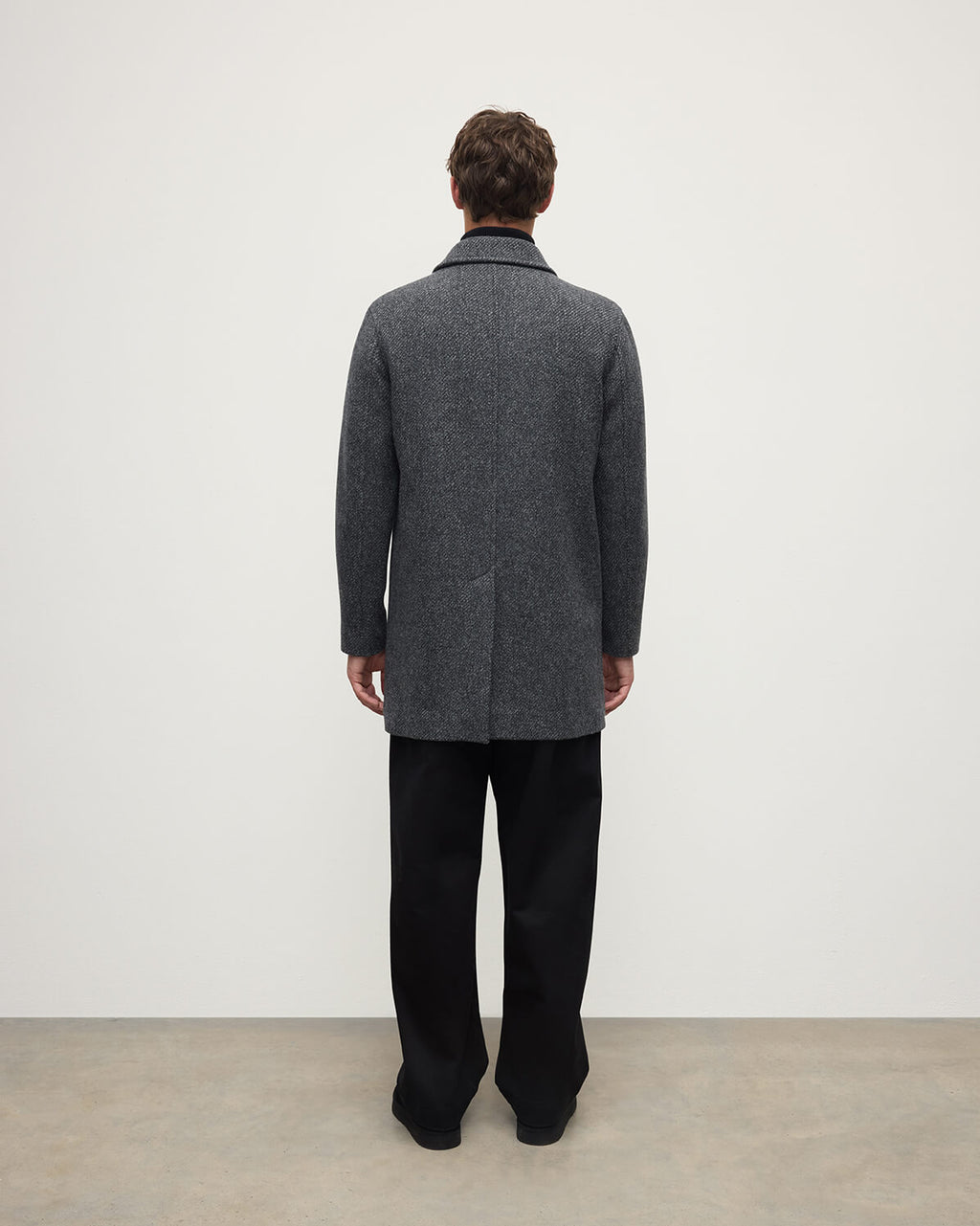 Wool Grey Car Coat