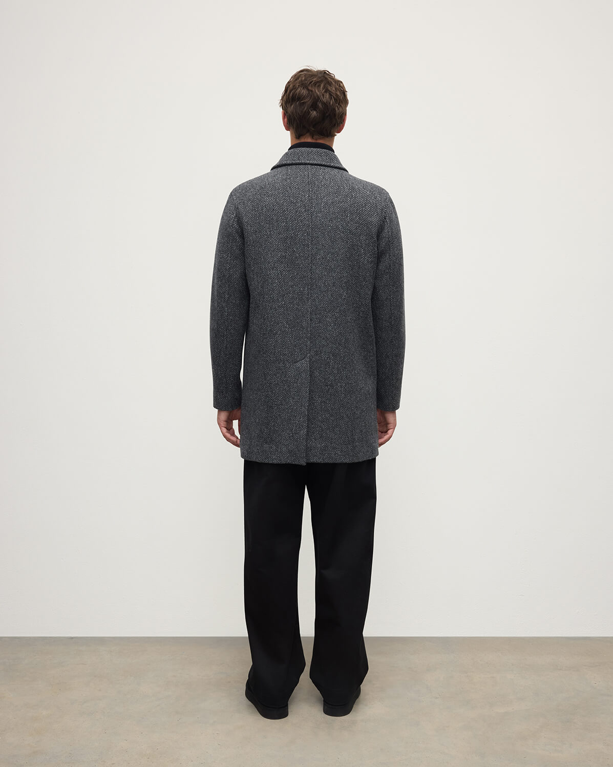 Wool Grey Car Coat