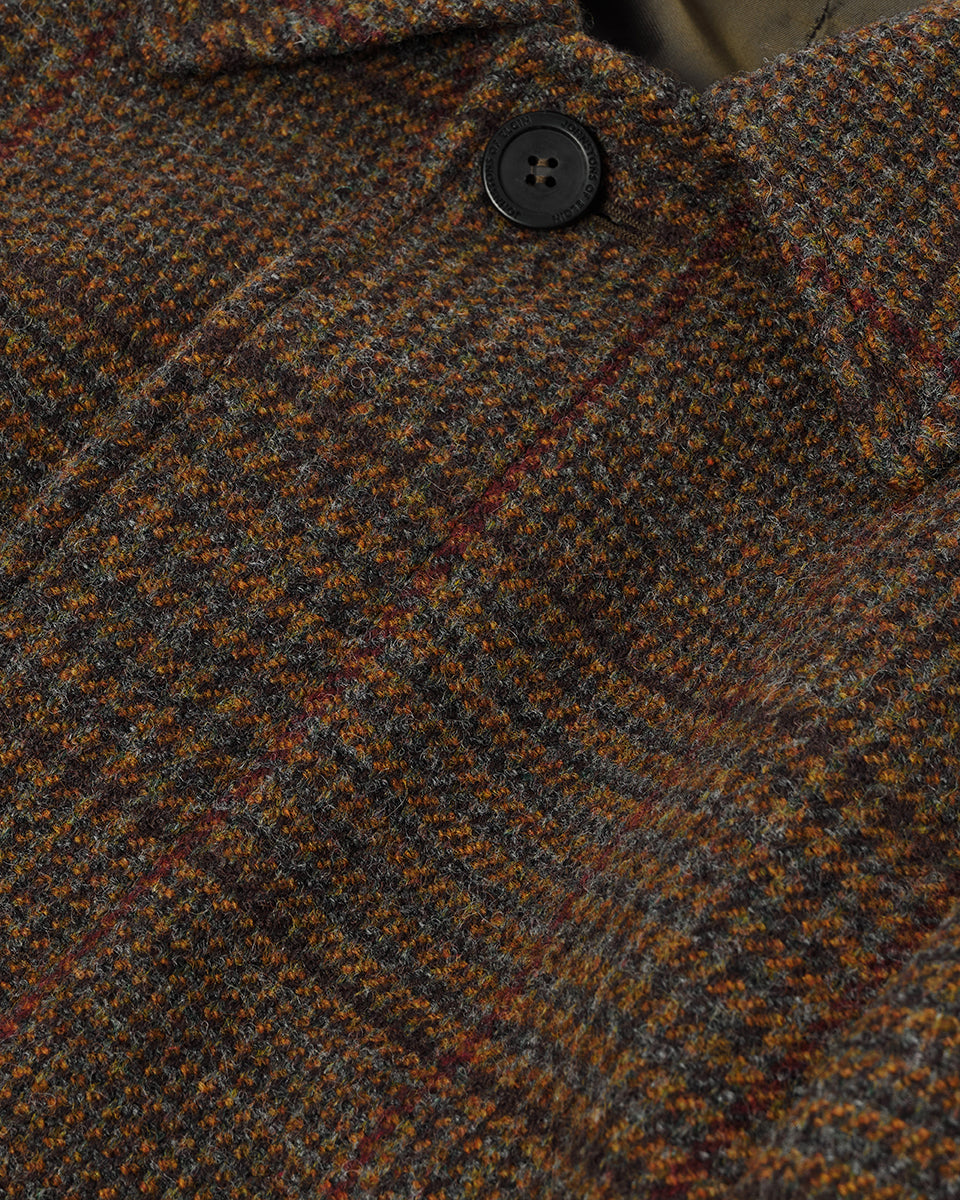 'The Balmacaan' Coat | Moorland Glen Urquhart Check