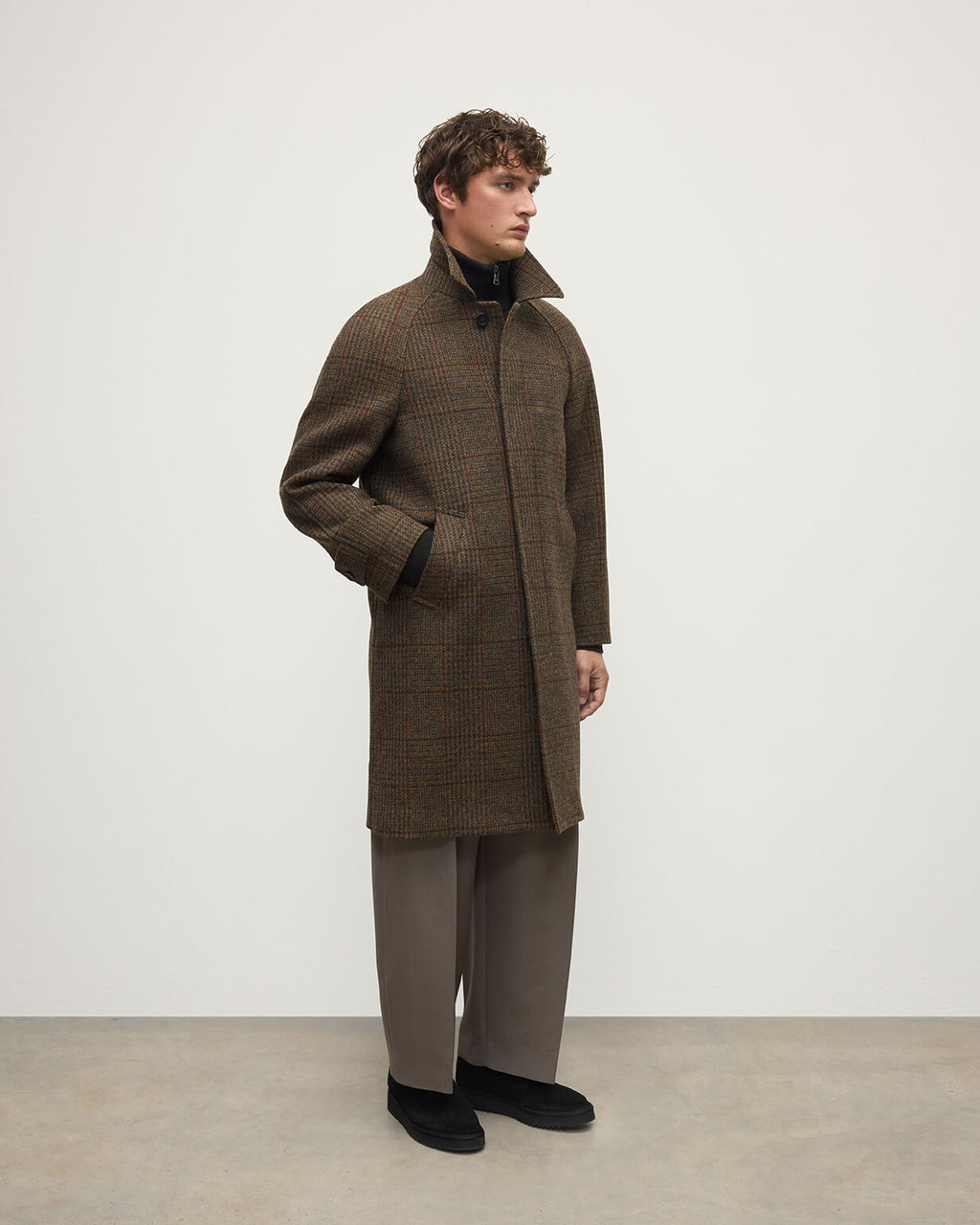 'The Balmacaan' Coat | Moorland Glen Urquhart Check