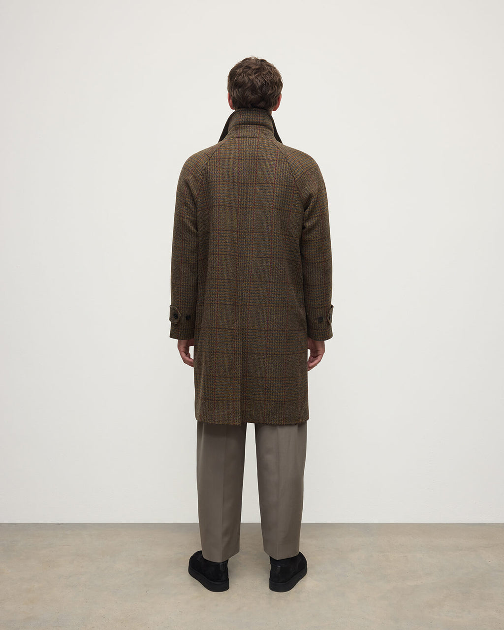 'The Balmacaan' Coat | Moorland Glen Urquhart Check