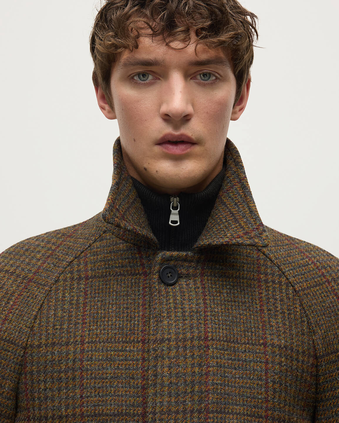 'The Balmacaan' Coat | Moorland Glen Urquhart Check