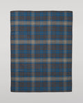 Double Face Blue & Grey Wool Throw