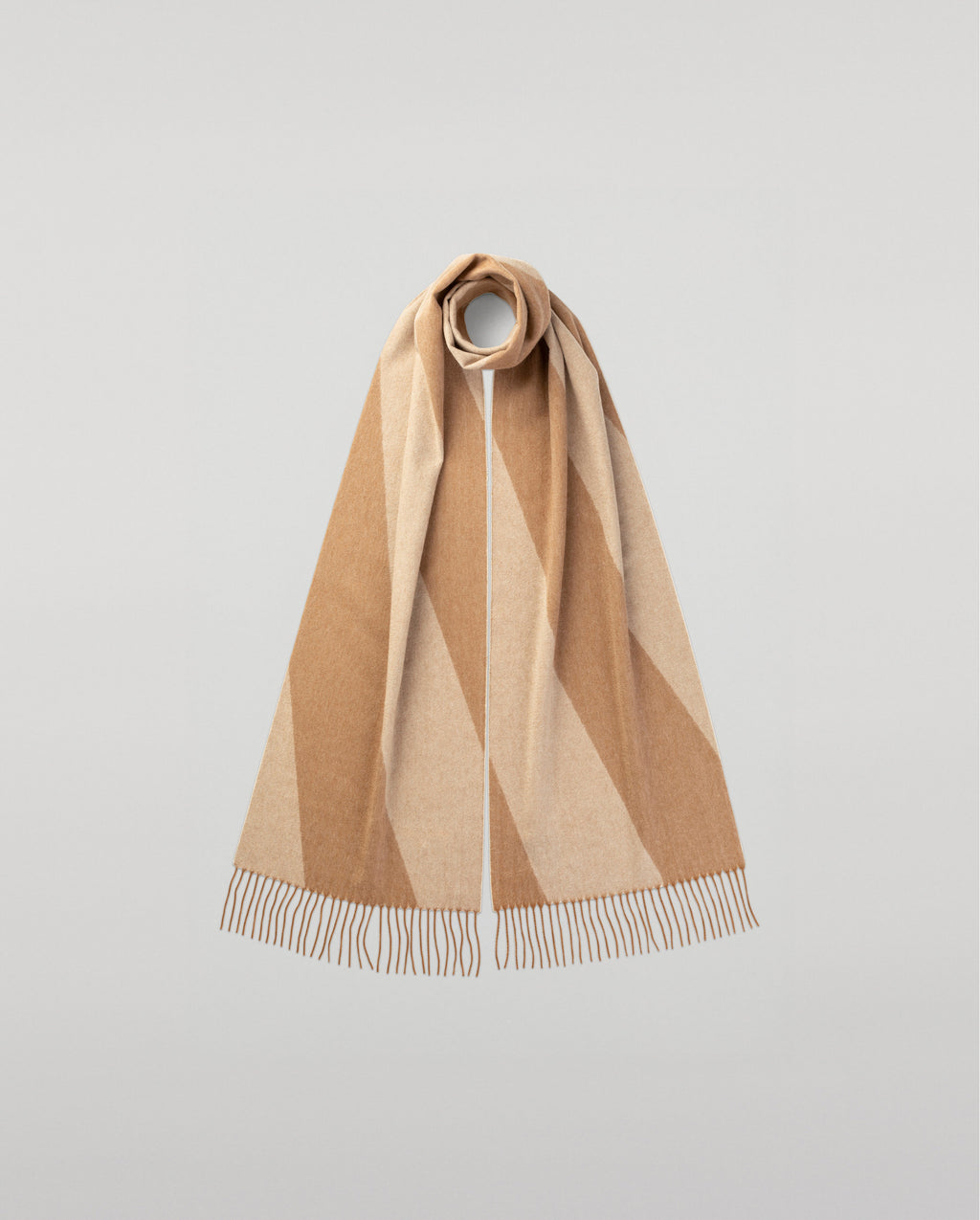 Chevron Cashmere Vicuña Skinny Scarf