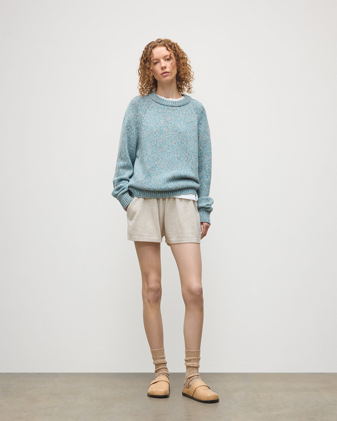 Fyfe Bright Blue Cashmere Jumper