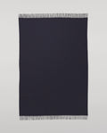 Reversible Navy & Light Grey Cashmere Throw