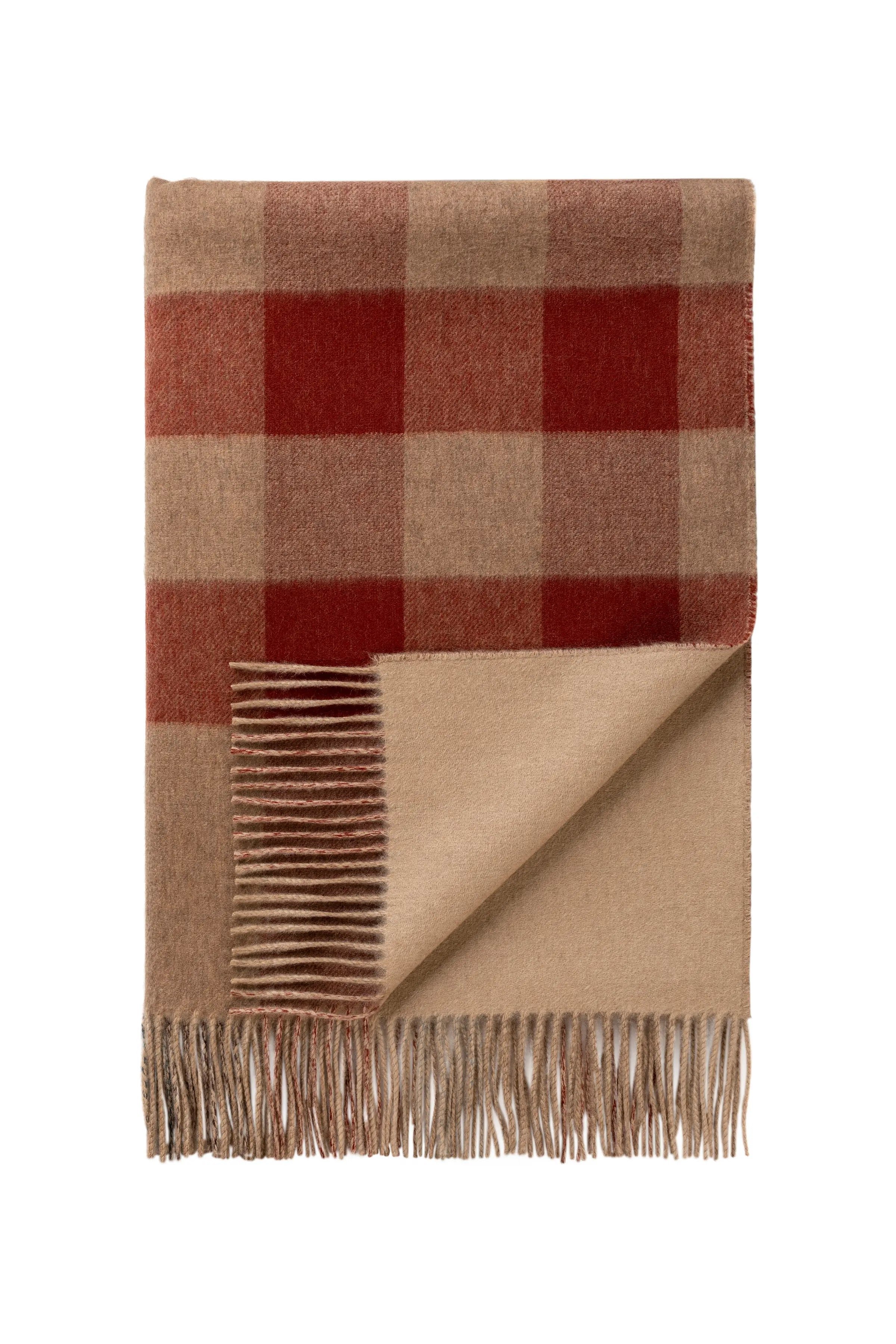 Check Reversible Cashmere Throw in Rowan