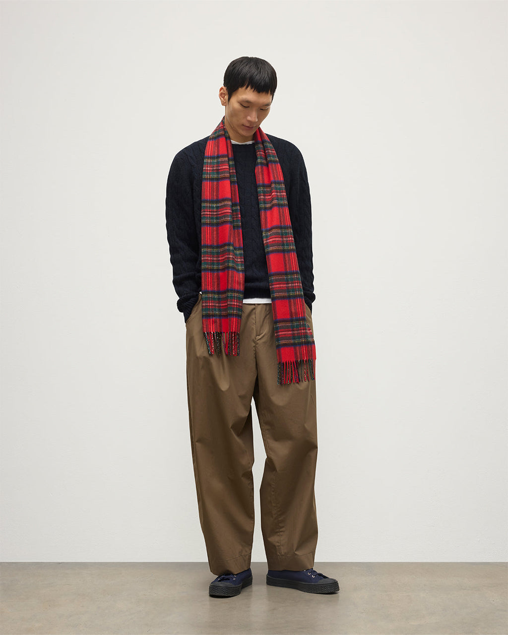 Royal Stewart Tartan Cashmere Scarf