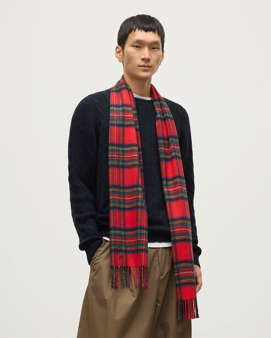 Royal Stewart Tartan Cashmere Scarf