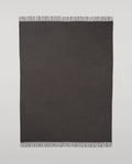 Plain Charcoal Cashmere Throw