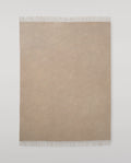 Plain Light Brown Cashmere Throw