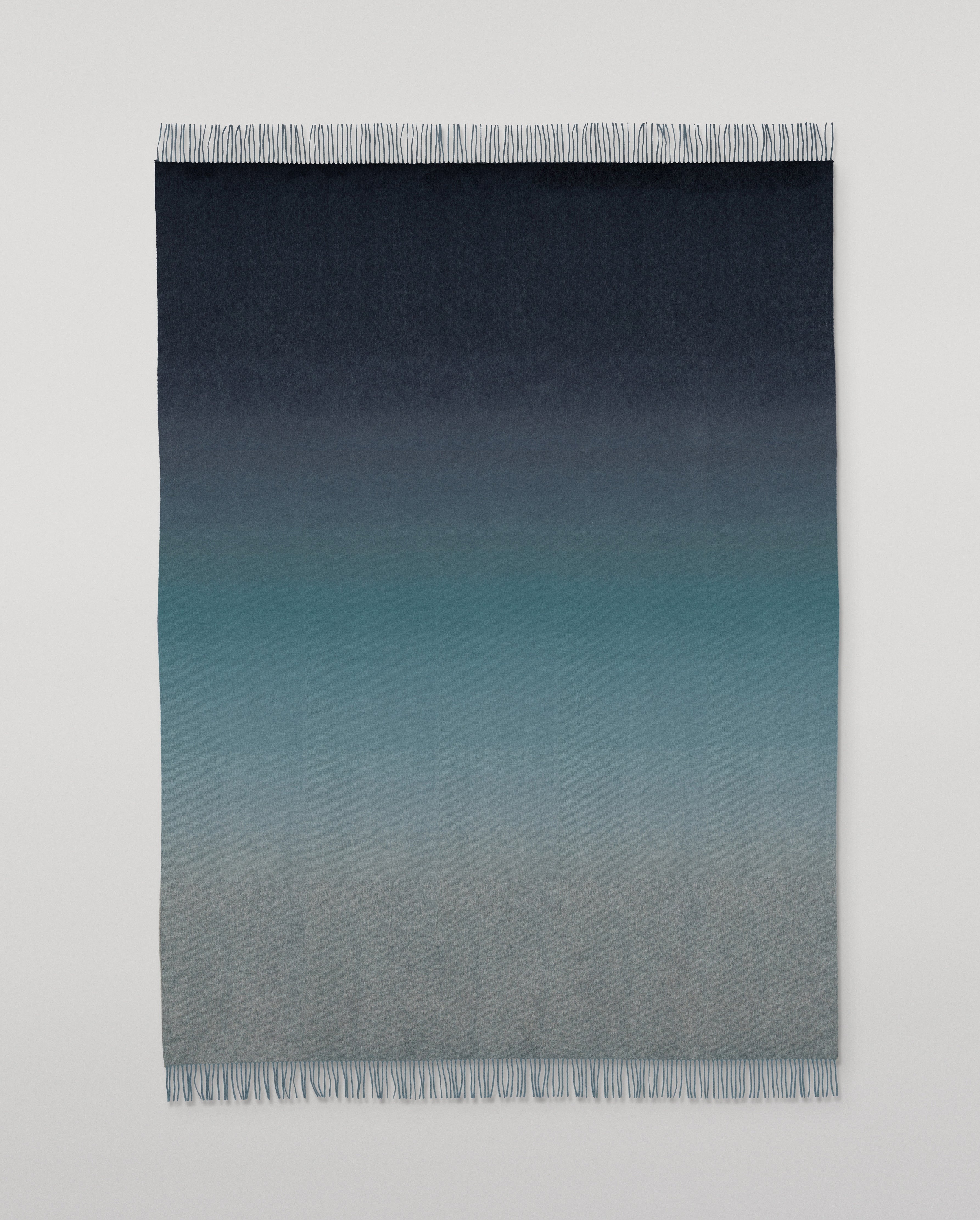 Umbra Blue Ombre Cashmere Throw
