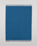 Plain Blue Cashmere Throw