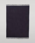 Plain Dark Navy Cashmere Throw