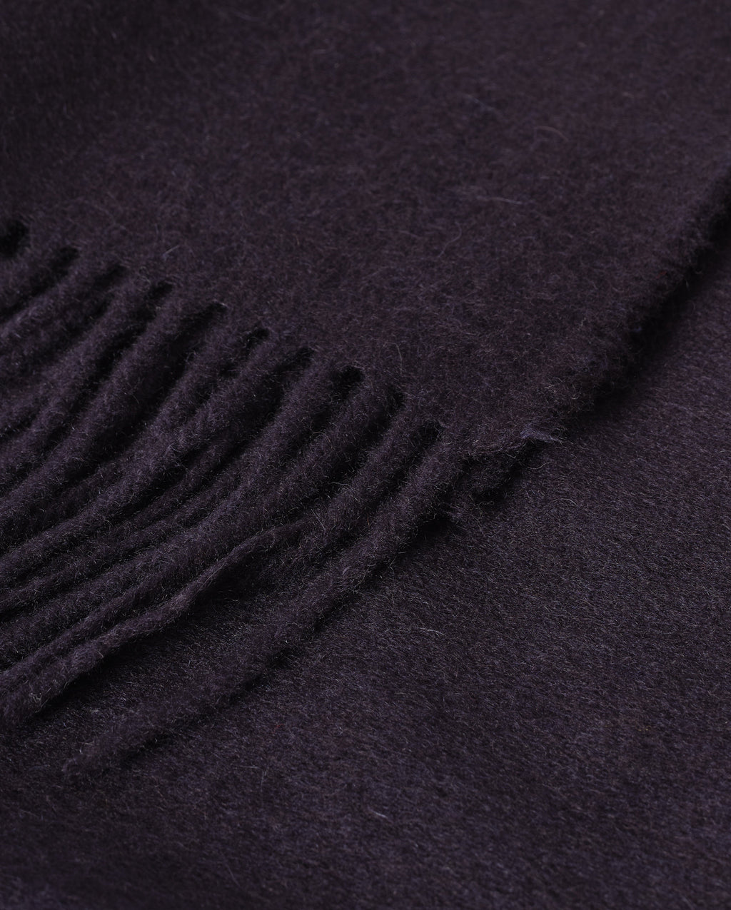 Plain Dark Navy Cashmere Throw