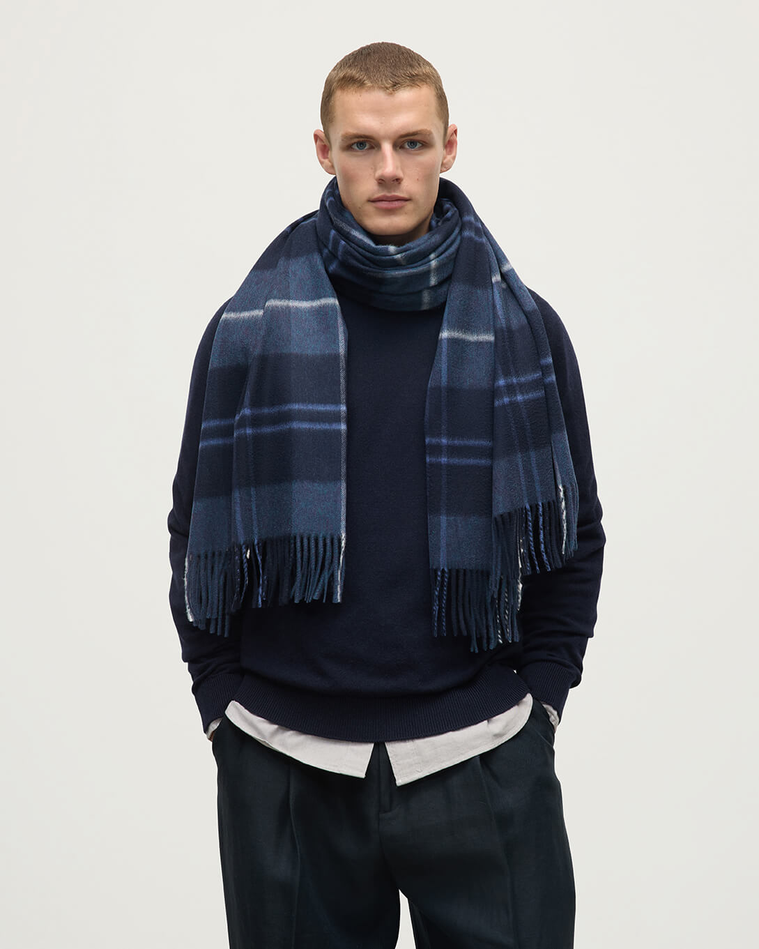 Fife Modern Tartan Cashmere Stole