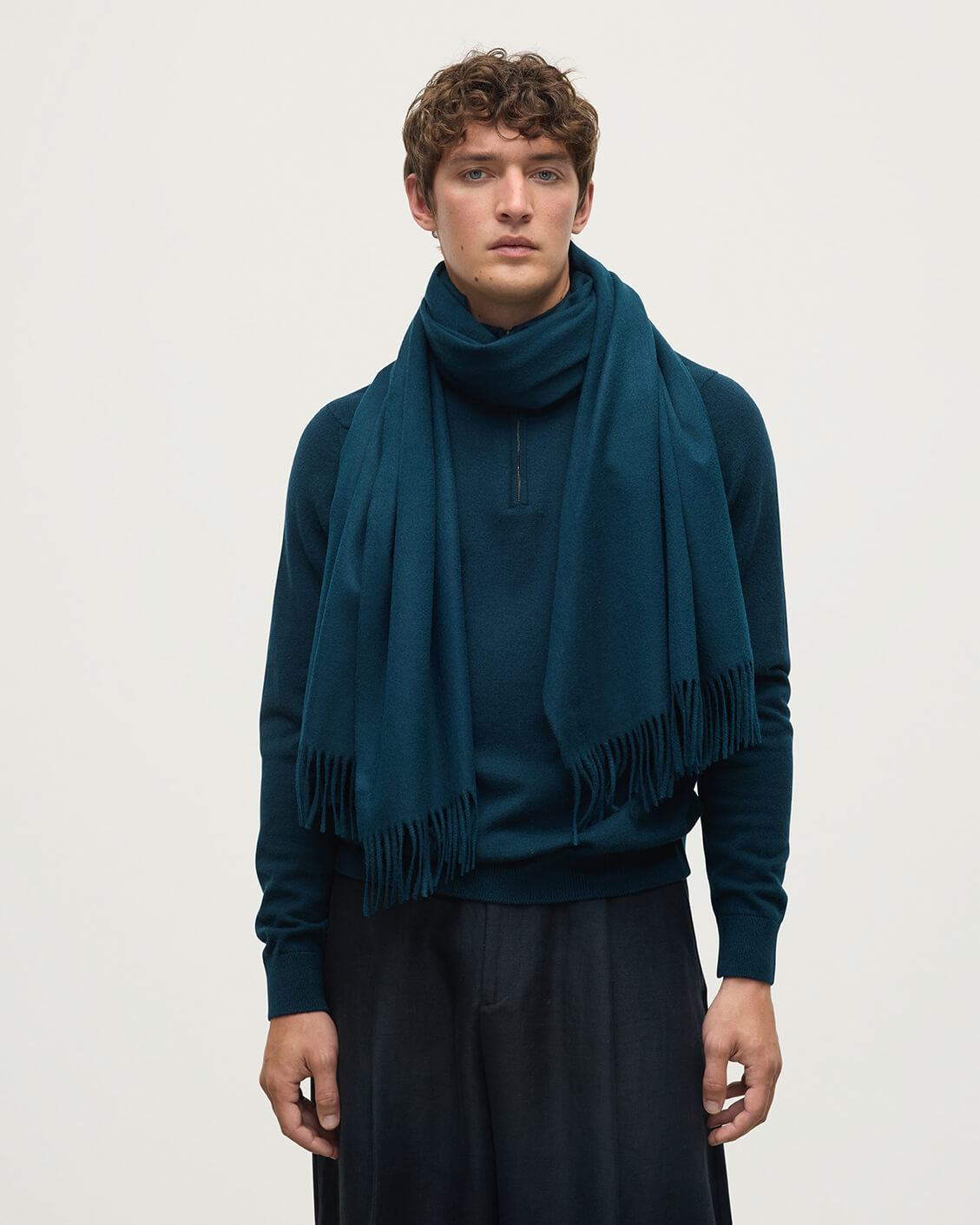 Bottle Green Cashmere Stole