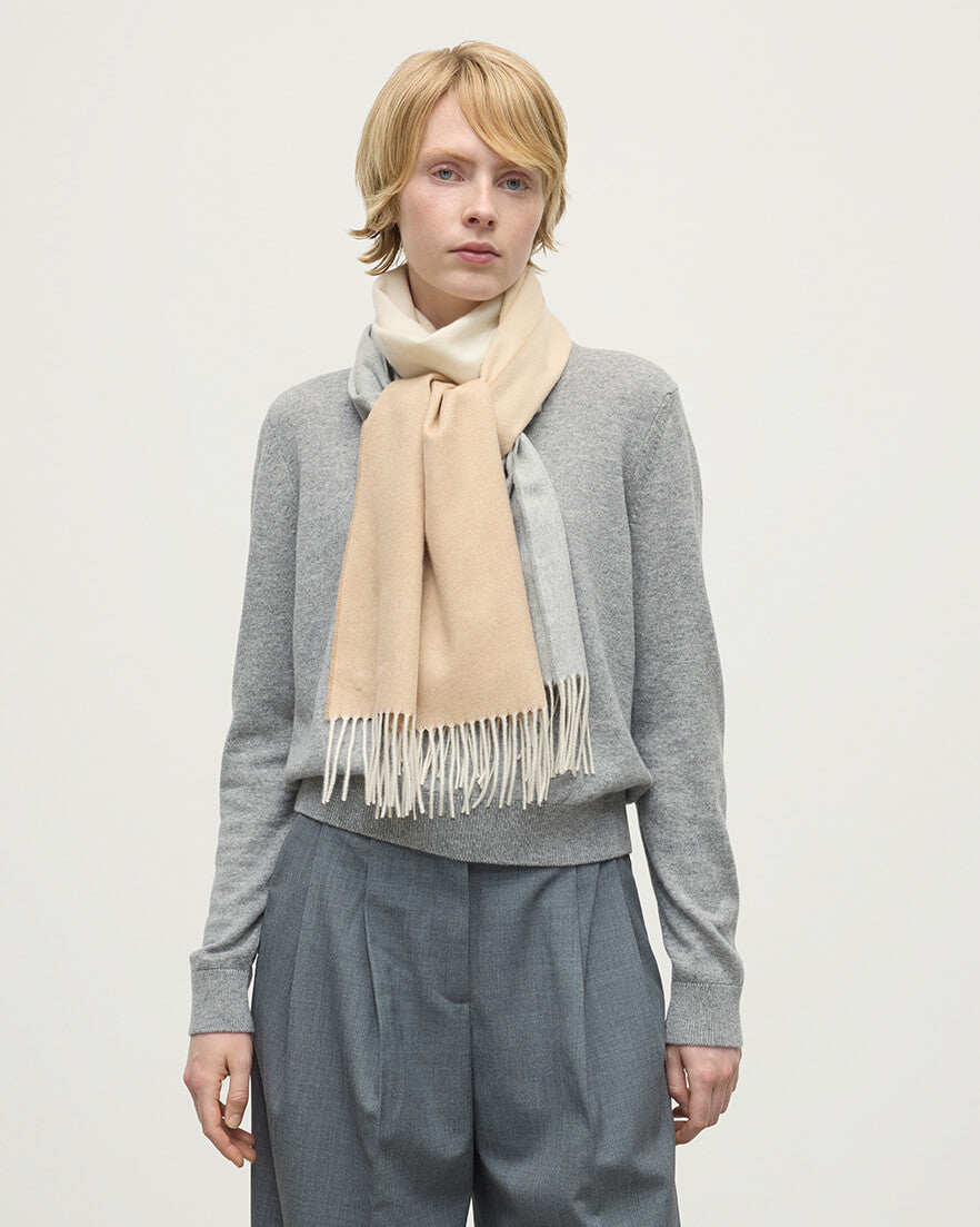 Camel Ombré Cashmere Scarf