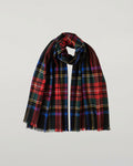 Black Stewart Tartan Lightweight Cashmere Stole