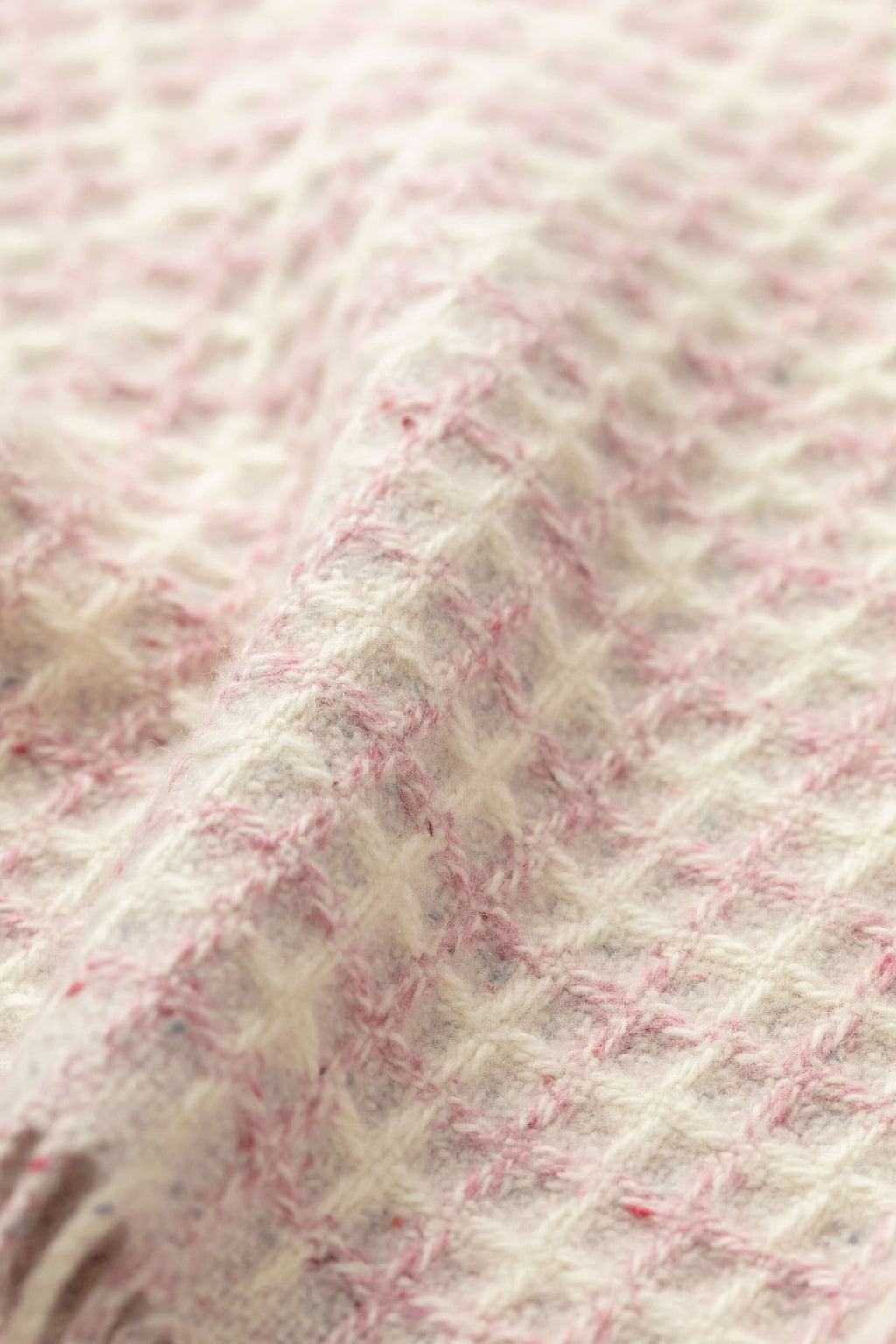Donegal Cashmere Baby Blanket in Pink