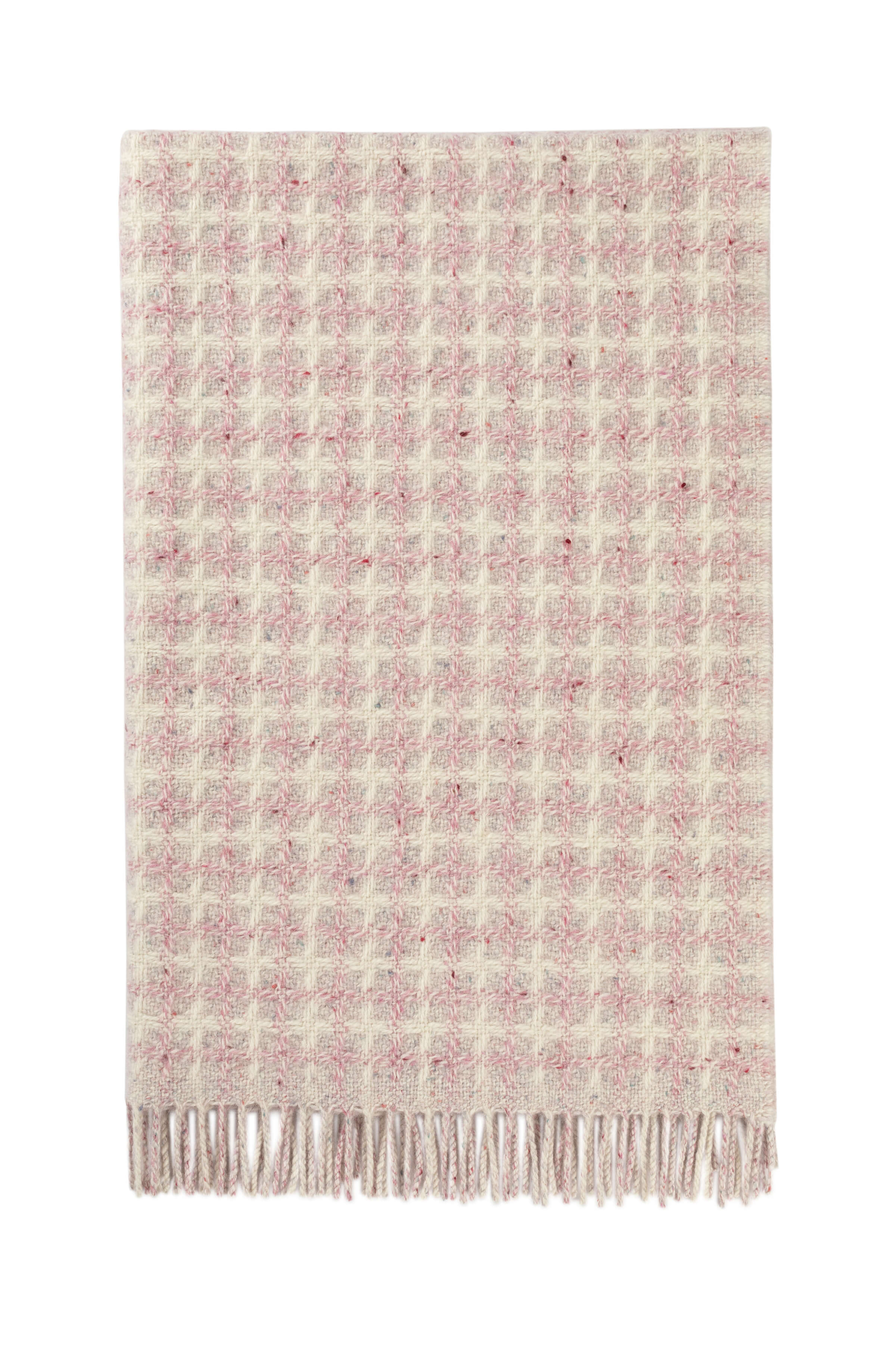 Donegal Cashmere Baby Blanket in Pink