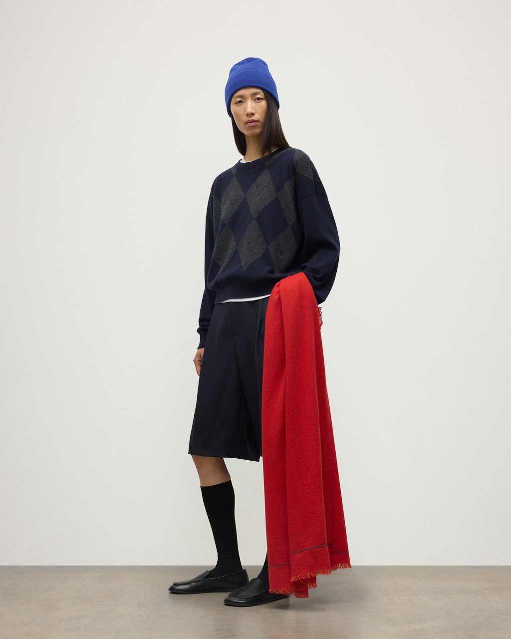 Usan Red Cashmere Scarf