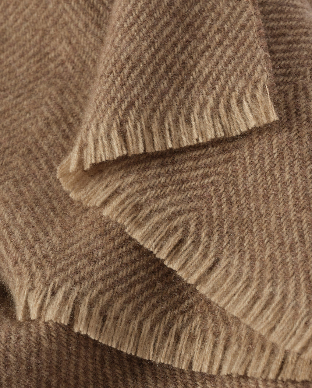 Mountain Twill Natural Cashmere Throw
