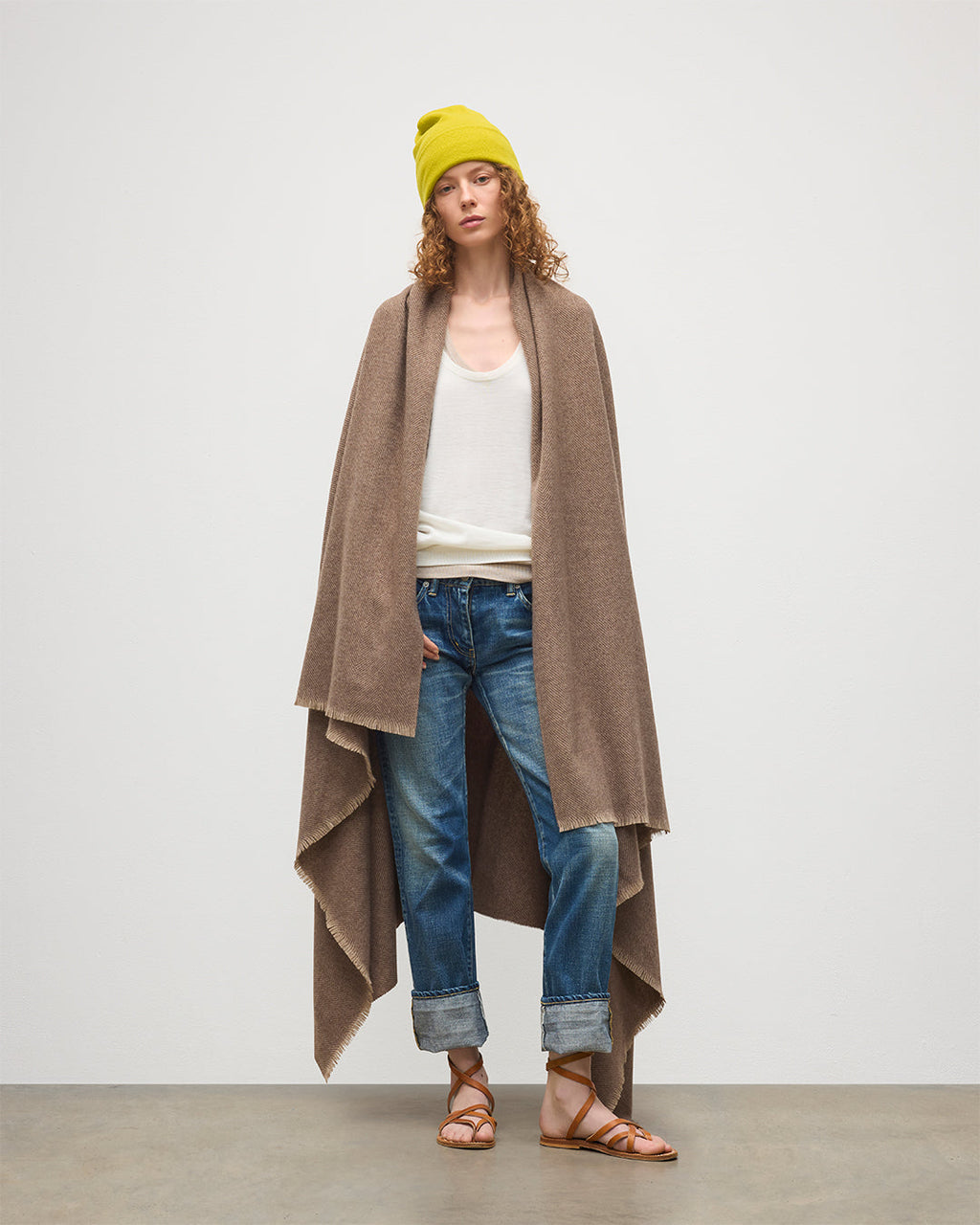 Mountain Twill Natural Cashmere Throw