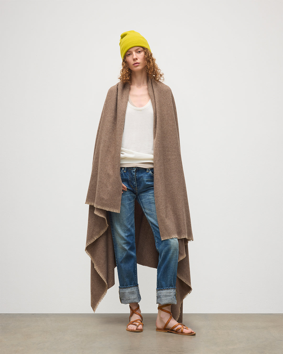 Mountain Twill Natural Cashmere Throw