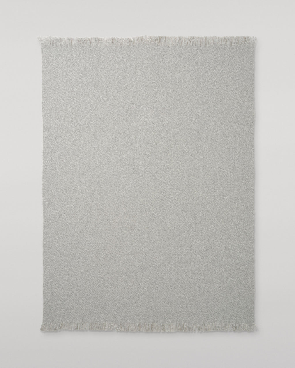 Yarrow Light Grey Cashmere Throw