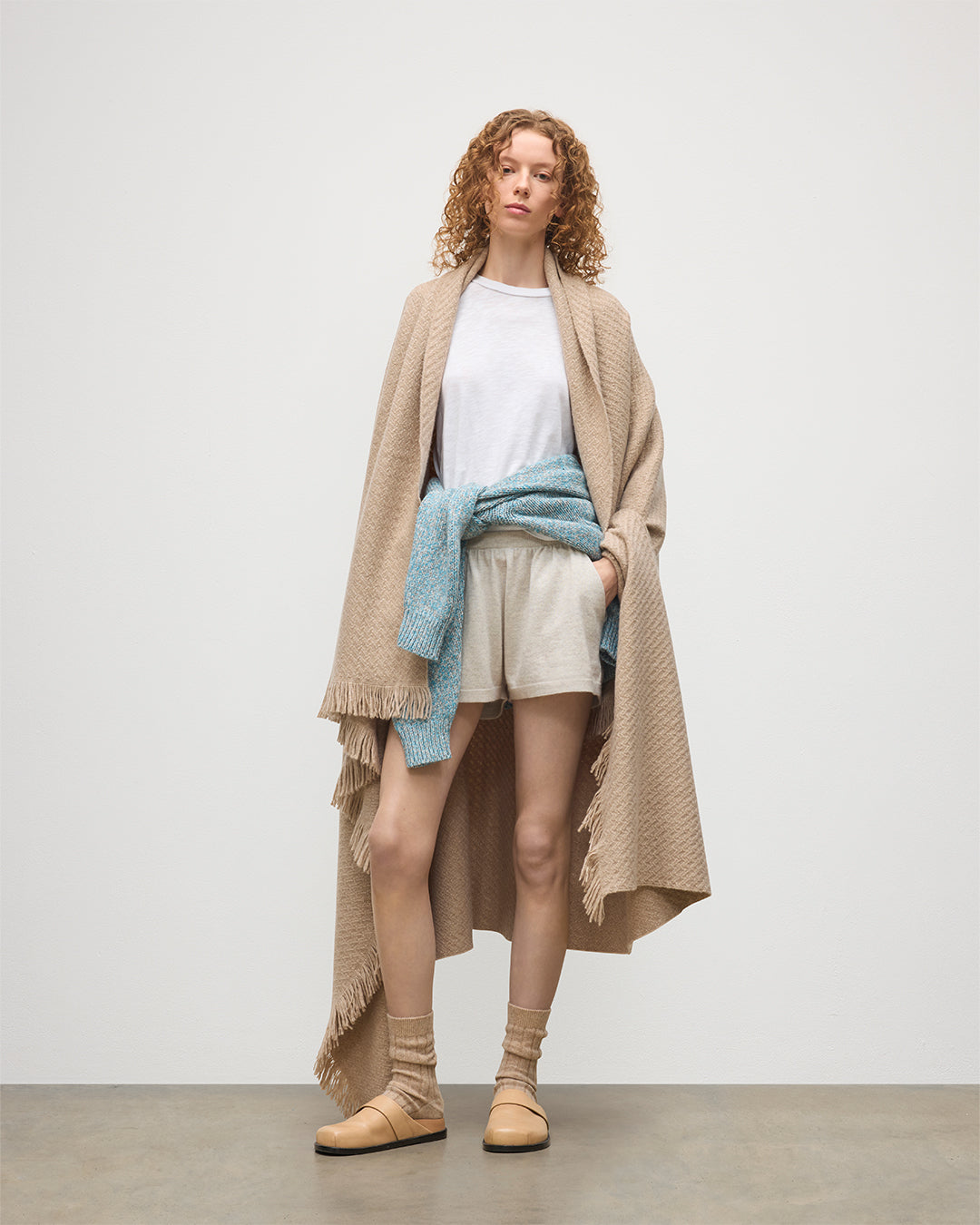 Yarrow Natural Cashmere Throw
