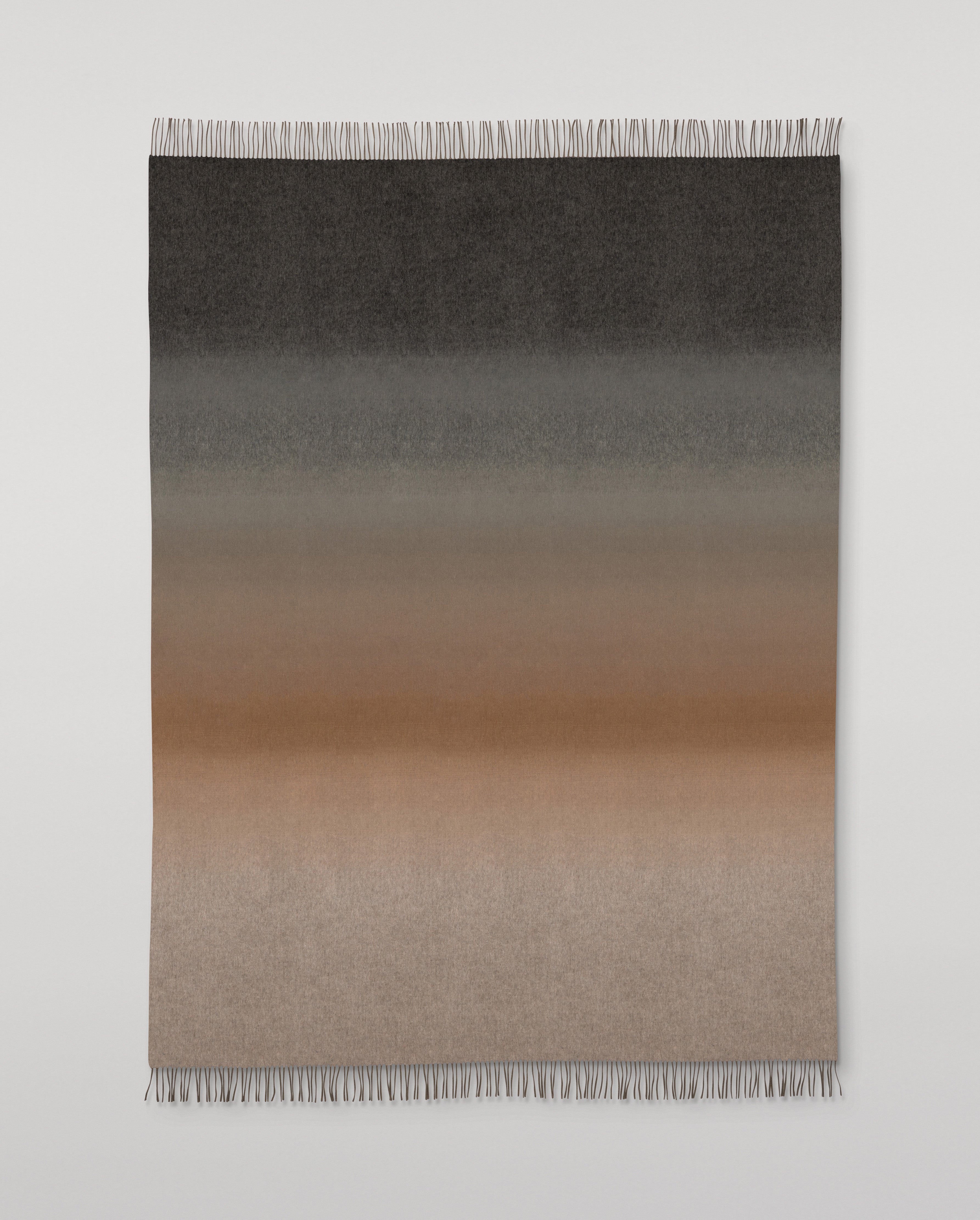 Umbra Brown Ombre Cashmere Throw