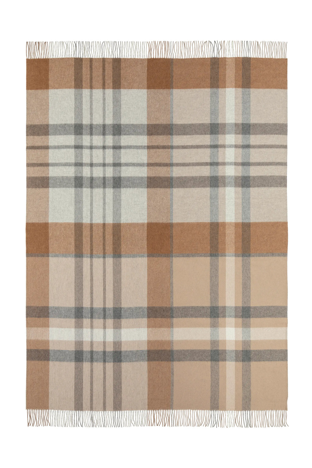 Reversible Cashmere Leven Check Throw