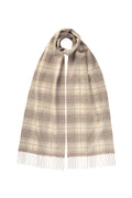 Tweed Cashmere Light Brown Scarf