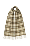 Tweed Olive Green Cashmere Scarf