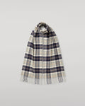 Silver Bannockbane Tartan Cashmere Scarf