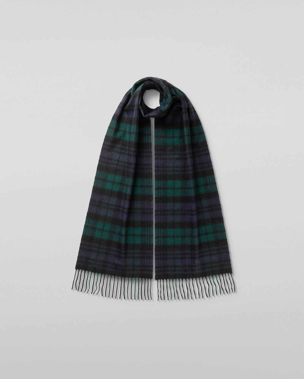 Black Watch Tartan Cashmere Scarf