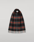 Black Stewart Tartan Cashmere Scarf