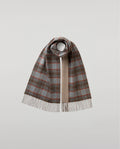 Reversible Grey Check Cashmere Scarf