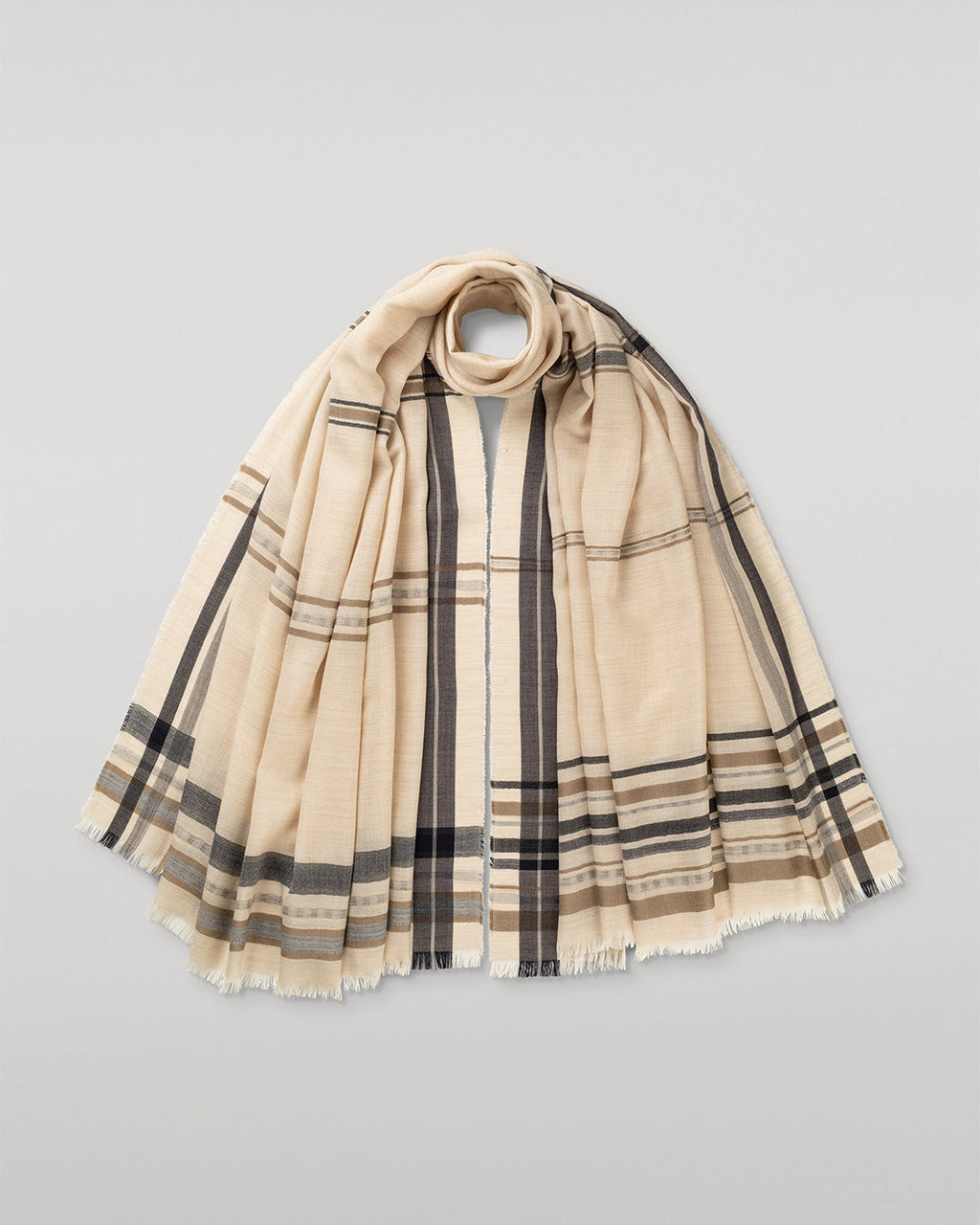Helmina Natural Cashmere Scarf