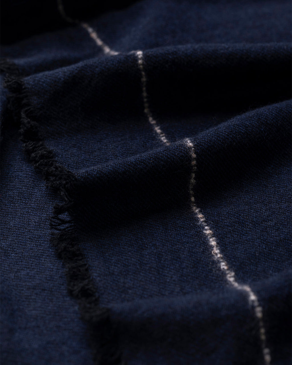 Usan Navy Cashmere Scarf