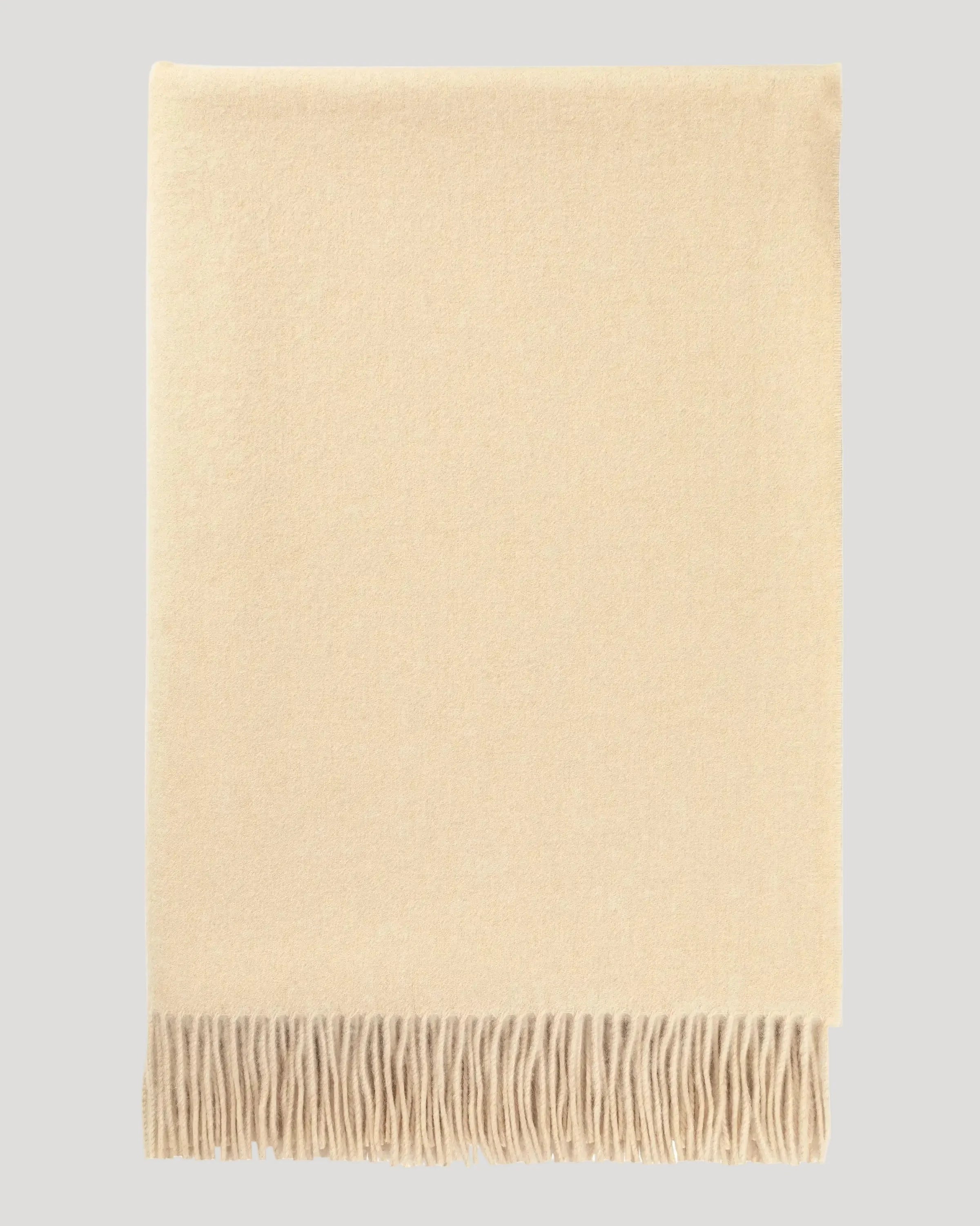 Plain Cashmere Throw in Blonde