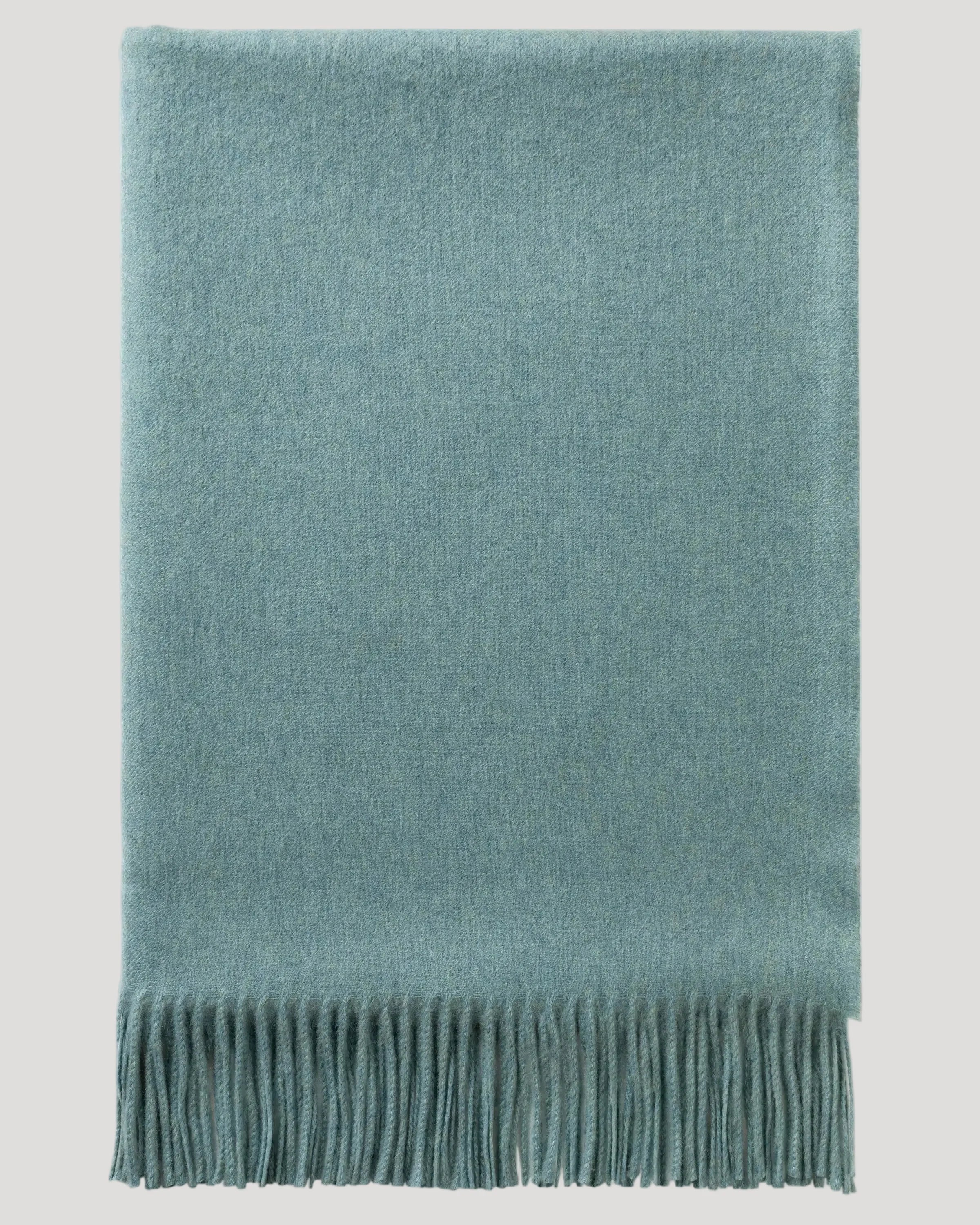 Plain Cashmere Throw in Seascape