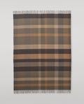 Umbra Brown Cashmere Plaid Throw