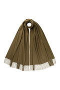 Olive Green Cashmere Stole