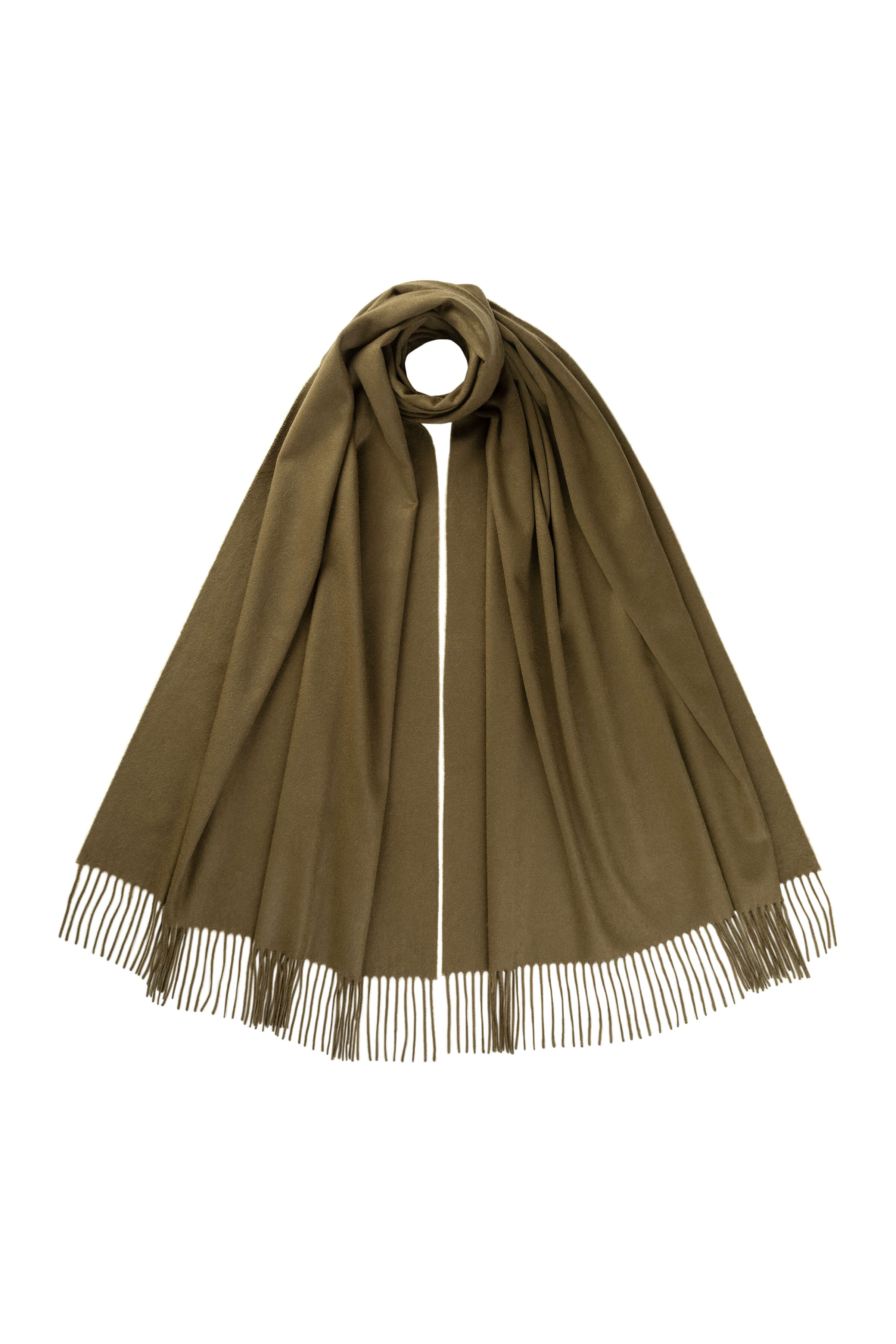 Olive Green Cashmere Stole